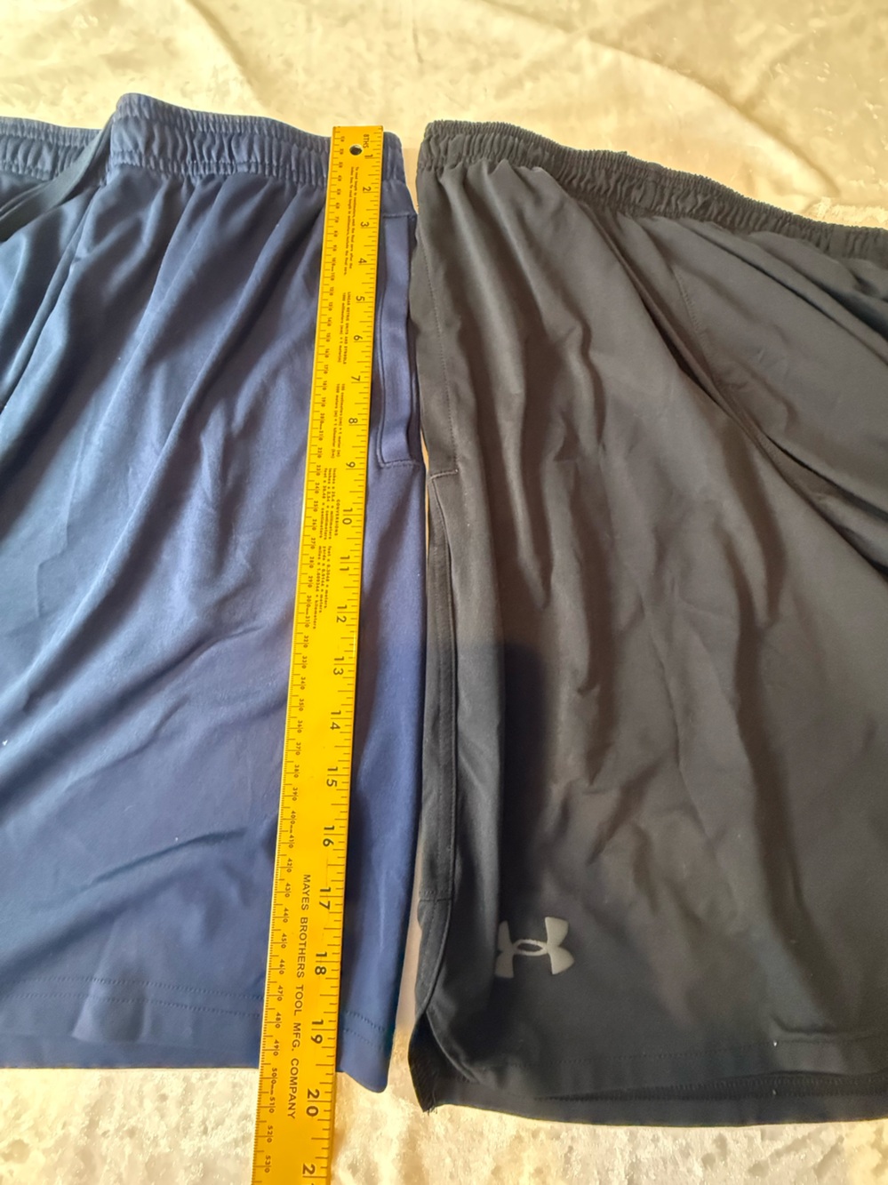 Under Armour Men's Athletic Shorts - Navy & Black Duo Size M - Picture 6 of 7